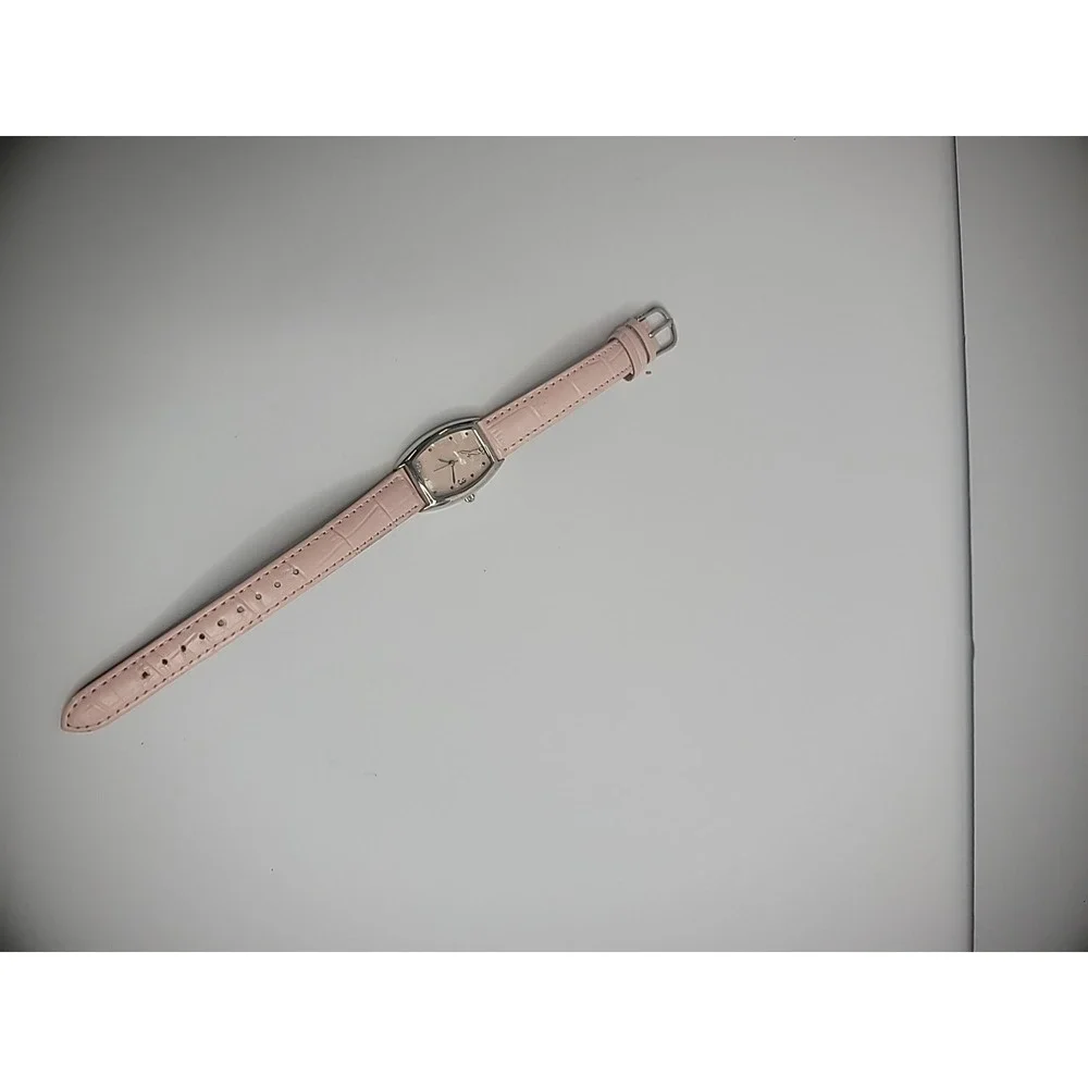 Vintage Wristwatch Watch Womens Pink Breast Cancer Awareness Jewelry Costume
